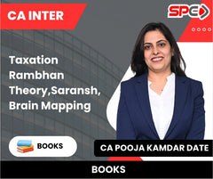 CA Inter Taxation Rambhan Theory,Saransh,Brain Mapping Book by CA Pooja Kamdar Date