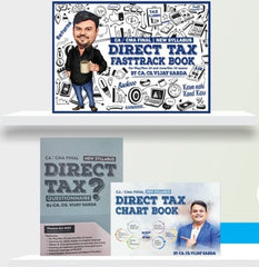 CMA Final (2022 Syllabus) Direct Tax (Questionnaire + Fast Track + Charts) Book Set by CA Vijay Sarda
