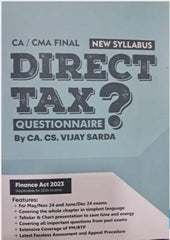 CMA Final (2022 Syllabus) Direct Tax (Questionnaire) Book by CA Vijay Sarda