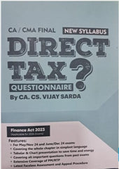 CMA Final Direct Tax (Questionnaire) Book by CA Vijay Sarda