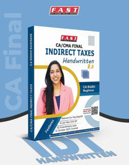 CA Final Indirect Tax Laws (IDT) Handwritten Book by CA Riddhi Baghmar