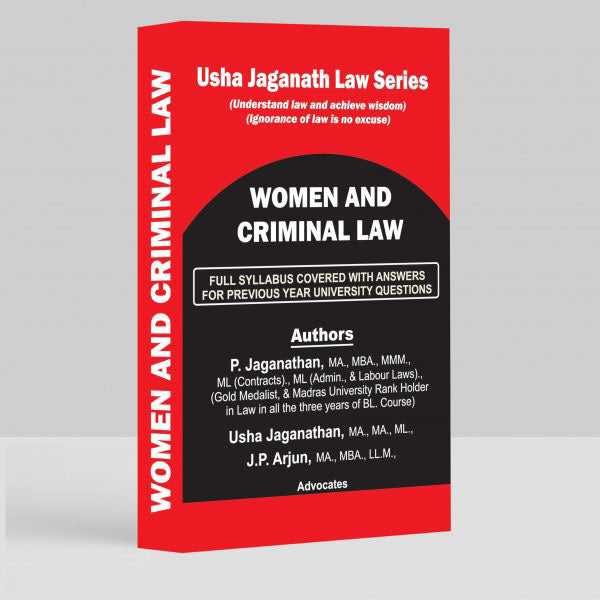 Women & Criminal Law Book for LLB by P Jaganathan, Usha Jaganathan, JP Arjun