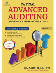 CA Final (2023 Scheme) Advanced Auditing, Assurance & Professional Ethics Book by CA Aarti Lahoti