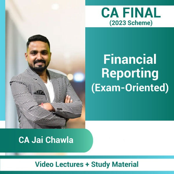 CA Final (2023 Scheme) Financial Reporting (Business Combination; Consolidation; Associate & JV) (Exam-Oriented) Video Lectures by CA Jai Chawla (Pendrive)
