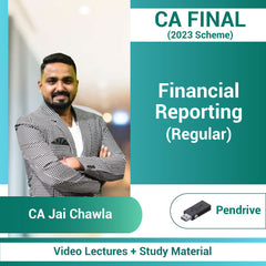 CA Final Financial Reporting (Regular) Video Lectures by CA Jai Chawla (Pendrive)