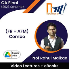 CA Final (2023 Scheme) (FR + AFM) Combo Video Lectures by Prof Rahul Malkan (Google Drive + eBooks)