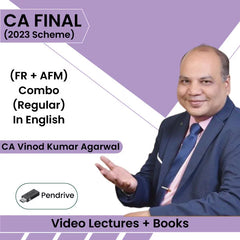 CA Final (2023 Scheme) (FR + AFM) Combo (Regular) Video Lectures in English by CA Vinod Kumar Agarwal (Pen Drive, 1.2 Views)