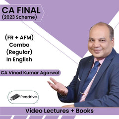 CA Final (FR + AFM) Combo (Regular) Video Lectures in English by CA Vinod Kumar Agarwal (Pen Drive, 1.8 Views)