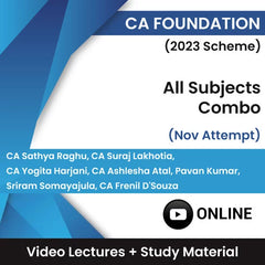 CA Foundation (2023 Scheme) All Subjects Combo Video Lectures Nov Attempt (Online).
