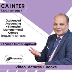 CA Inter (Advanced Accounting + Financial Management) Combo (Regular) Video Lectures by CA Vinod Kumar Agarwal (Pendrive, 1.2 Times)