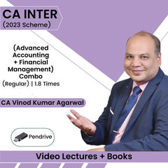 CA Inter (Advanced Accounting + Financial Management) Combo (Regular) Video Lectures by CA Vinod Kumar Agarwal (Pendrive, 1.8 Times)