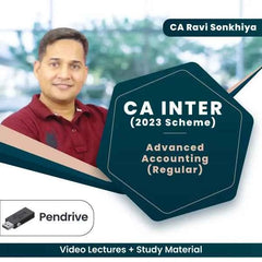 CA Inter Advanced Accounting (Regular) Video Lectures by CA Ravi Sonkhiya (Pen Drive)