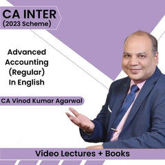 CA Inter (2023 Scheme) Advanced Accounting (Regular) Video Lectures in English by CA Vinod Kumar Agarwal (Pendrive, 1.8 Views)