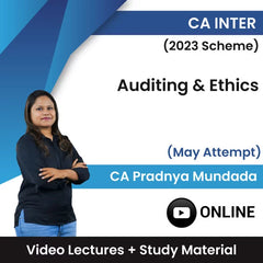 CA Inter (2023 Scheme) Auditing & Ethics Video Lectures by CA Pradnya Mundada May Attempt (Online)