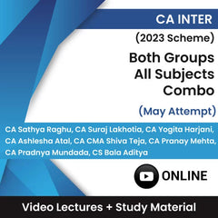 CA Inter (2023 Scheme) Both Groups All Subjects Combo Video Lectures May Attempt (Online).