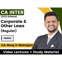 CA Inter Corporate & Other Laws (Regular) Video Lectures by CA Niraj D Mahajan (Mobile)