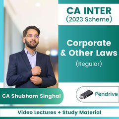 CA Inter Corporate & Other Laws (Regular) Video Lectures by CA Shubham Singhal (Pendrive)