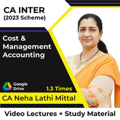CA Inter (2023 Scheme) Cost and Accounting Video Lectures by CA Neha Lathi Mittal (Google Drive, 1.3 Times).