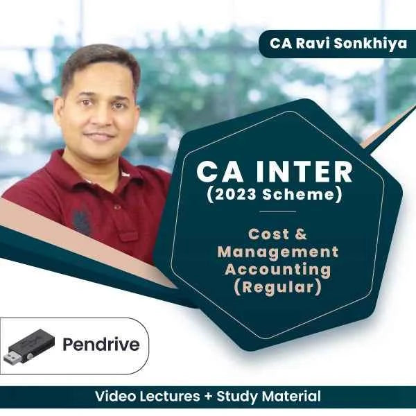 CA Inter Cost & Management Accounting (Regular) Video Lectures by CA Ravi Sonkhiya (Pen Drive)