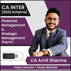 CA Inter Financial Management & Strategic Management (Regular) Video Lectures by CA Amit Sharma (Pendrive)