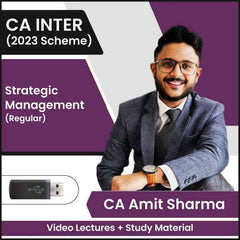 CA Inter Strategic Management (Regular) Video Lectures by CA Amit Sharma (Pendrive)