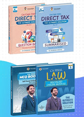 CA Final (Set A SPOM + Direct Tax Summary Notes and Question Bank) Combo Book Set by CA Shubham Singhal