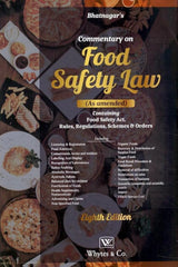Whytes & Co's Commentary on Food Safety Law - Book By Bhatnagar