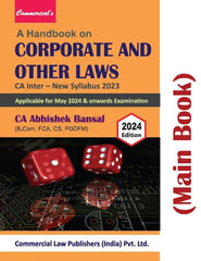 Commercial's Handbook on Corporate & Other Laws (Main Book) for CA Inter (2023 Scheme) by CA Abhishek Bansal