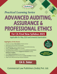 Commercial's Padhuka's (Practical Learning Series) Advanced Auditing, Assurance & Professional Ethics Book for CA Final (2023 Scheme) by CA G Sekar