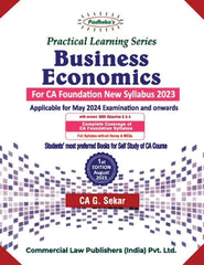 Commercial's Padhuka's (Practical Learning Series) Business Economics Book for CA Foundation (2023 Scheme) by CA G Sekar
