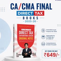 CA Final Direct Tax Original Notes (Concept Book) by CA Shirish Vyas