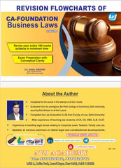 CA Foundation (2023 Scheme) Business Laws (Revision Flow Charts) Book by CA Sahil Grover