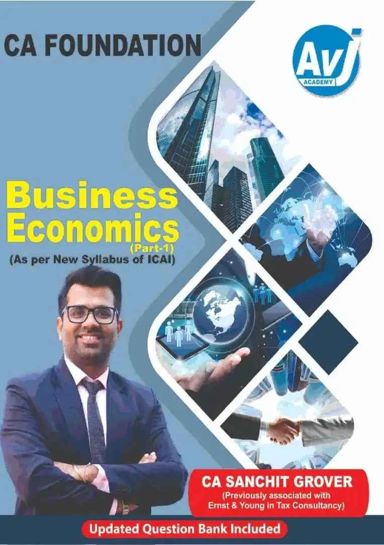 CA Foundation Business Economics (Regular) Book by CA Sanchit Grover