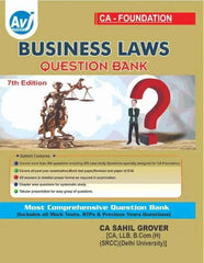 CA Foundation Business Laws (Question Bank) Book by CA Sahil Grover