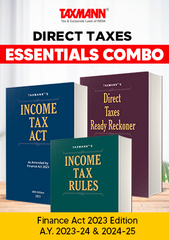 ESSENTIALS COMBO (Direct Tax Laws) Income Tax Act, Income Tax Rules & Direct Taxes Ready Reckoner (Set of 3 Books) by Taxmann, Vinod K. Singhania