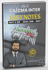 CA/CMA Inter Income Tax (Easy Notes) Colored Book Set by CA Aarish Khan