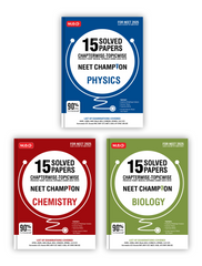 15 Years NEET Chapterwise Topicwise Previous Years Solved Papers Physics, Chemistry and Biology Combo – NEET Champion book by MTG Learning