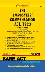 Commercial's EMPLOYEES' COMPENSATION ACT, 1923 Bare Act book