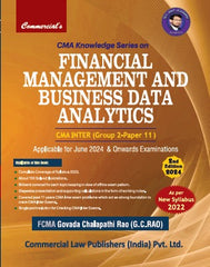 Commercial CMA Knowledge Series On Financial Management and Business Data Analytics Book for CMA Inter by FCMA GC Rao