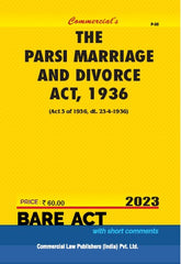 Commercial's Parsi Marriage and Divorce Act, 1936 Bare Act book