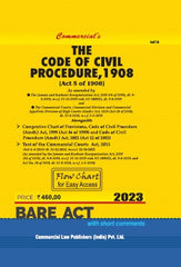 Commercial's Code of Civil Procedure, 1908 (HB) Bare Act book