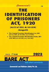 Commercial's Identification of Prisoners Act, 1920 Bare Act book