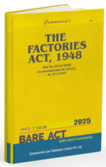 Commercial's Factories Act, 1948 Bare Act book