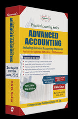 Commercial's Padhuka's (Practical Learning Series) Advanced Accounting Book for CA Inter by CA G Sekar