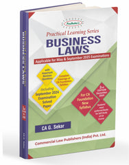 Commercial's Padhuka's (Practical Learning Series) Business Laws Book for CA Foundation by CA G Sekar