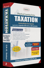 Commercial's Padhuka's (Practical Learning Series) Taxation Book for CA Inter by CA G Sekar