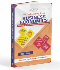 Commercial's Padhuka's (Practical Learning Series) Business Economics Book for CA Foundation by CA G Sekar