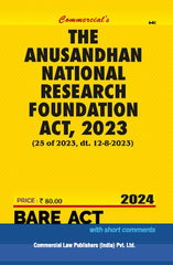 Commercial's Anusandhan National Reseach Foundation Act, 2023 Bare Act book