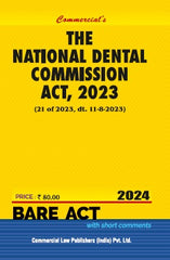 Commercial's National Dental Commission Act, 2023 Bare Act book