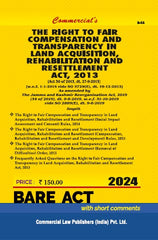 Commercial's Right to Fair Compensation and Transparency in Land Acquisition, Rehabilitation and Resettlement Act, 2013 Bare Act book